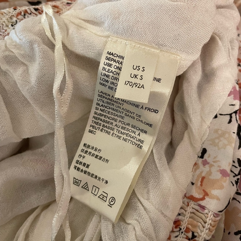 Free People Pretty Daze Ivory Floral Print Maxi Skirt - Picture 8 of 9